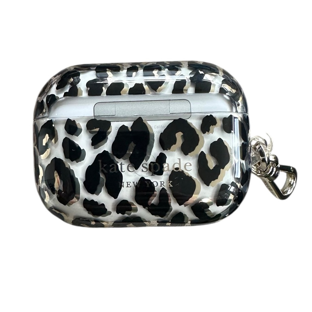 Kate Spade AirPods Pro Case Cover Leopard Print Wireless Charging Compatible NWT